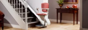 Stairlift installed inside a home in Bristol