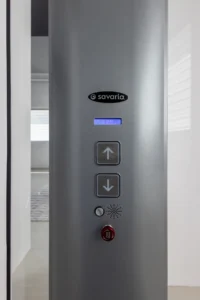 LUMA through floor lift display showing Savaria gels preview in South West home